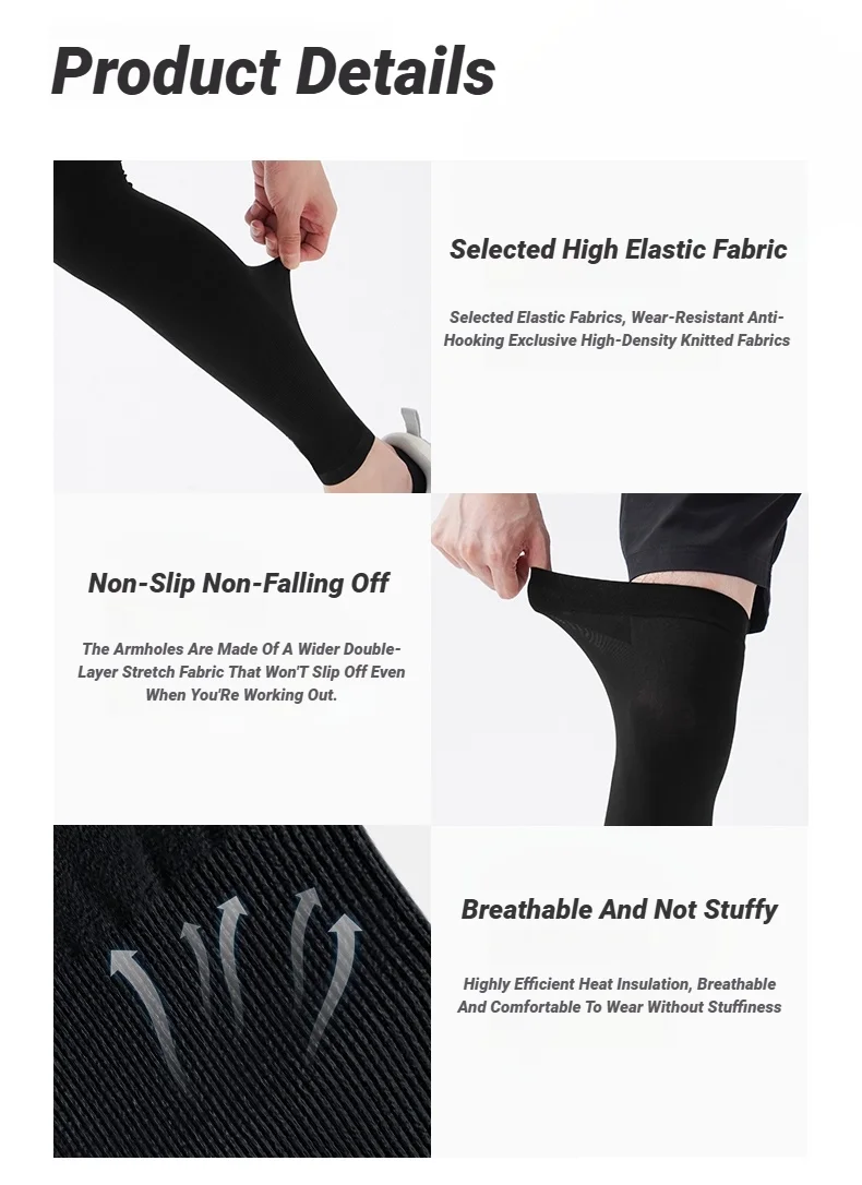 Product Details: High Elastic Fabric, Non-Slip, Breathable