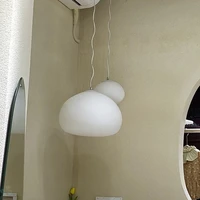 Creative White Glass Globe Pendant Light 4