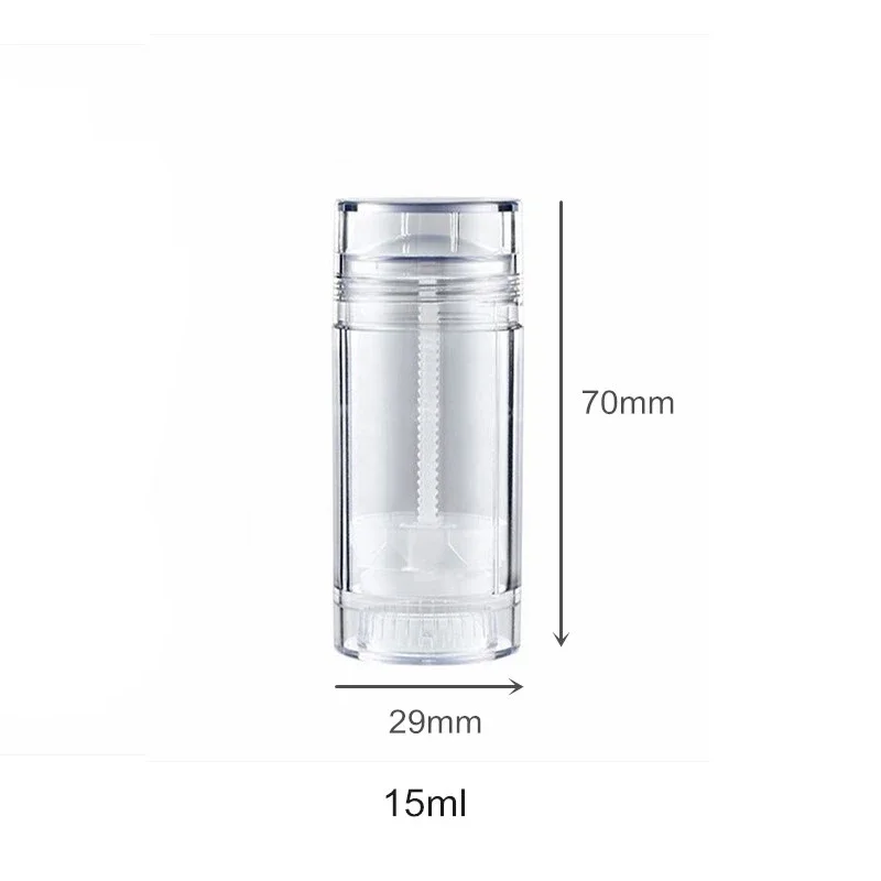 Récipient rond en plastique coloré pour dépistolet ant, remplissage par le fond, tubes cosmétiques HI DIY, 5ml, 15ml, 30ml, 50ml, 75ml, 6 pièces