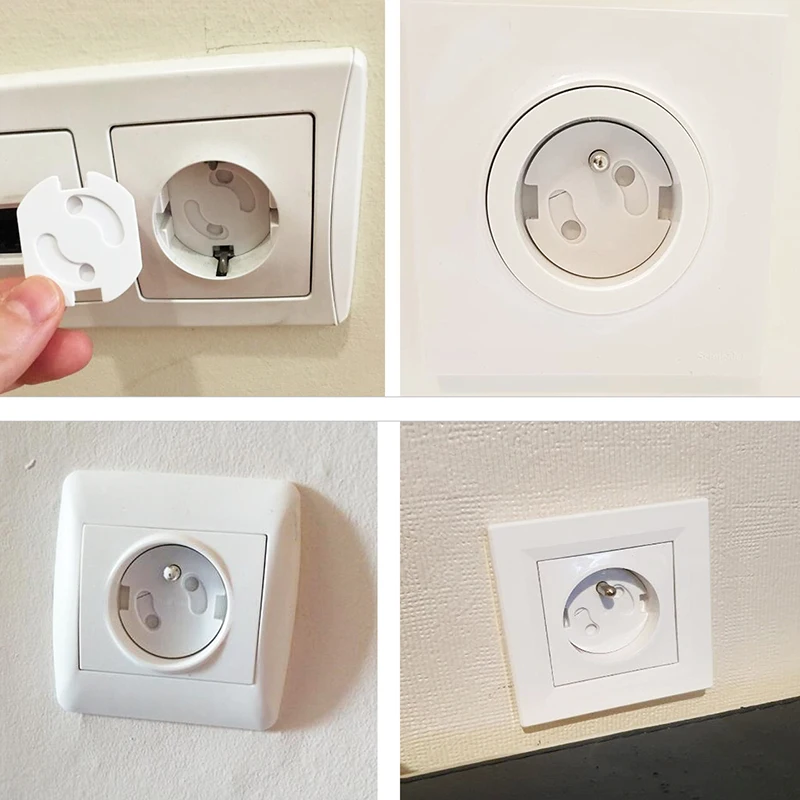Baby Safety Socket Covers 10pcs Electrical Plastic Outlet Cover Socket Protectors Child Safe Security Protection
