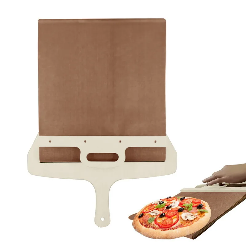 Sliding Pizza Peel Pala Pizza Scorrevole Shovels kitchens Tools Wooden Handle Transfer Spatula Bread Baking Tools