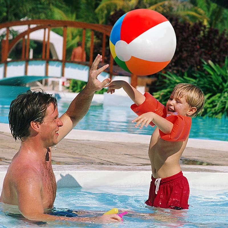 Inflatable ball toys Summer Outdoor Swimming Pool Beach Inflatable Ball Toys Fun Sports Props Beach Pool Volleyball Game Parent-child Interaction