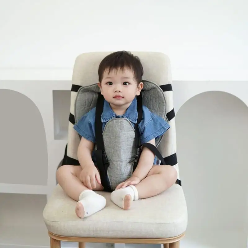 Belt Newborns High Chair Strap Baby Dining Chair Strap High Safety Harness 5 Point Security Belt for Children G2TD