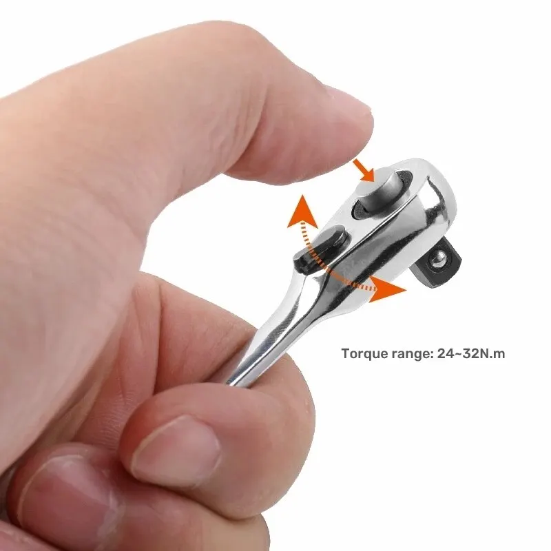 Description Picture 6 of itemMini Ratchet Wrench Double Ended Quick Socket Ratchet Wrench Screwdriver Hex Torque Wrenches Hand Repair Tools 4.8 2391 Revie