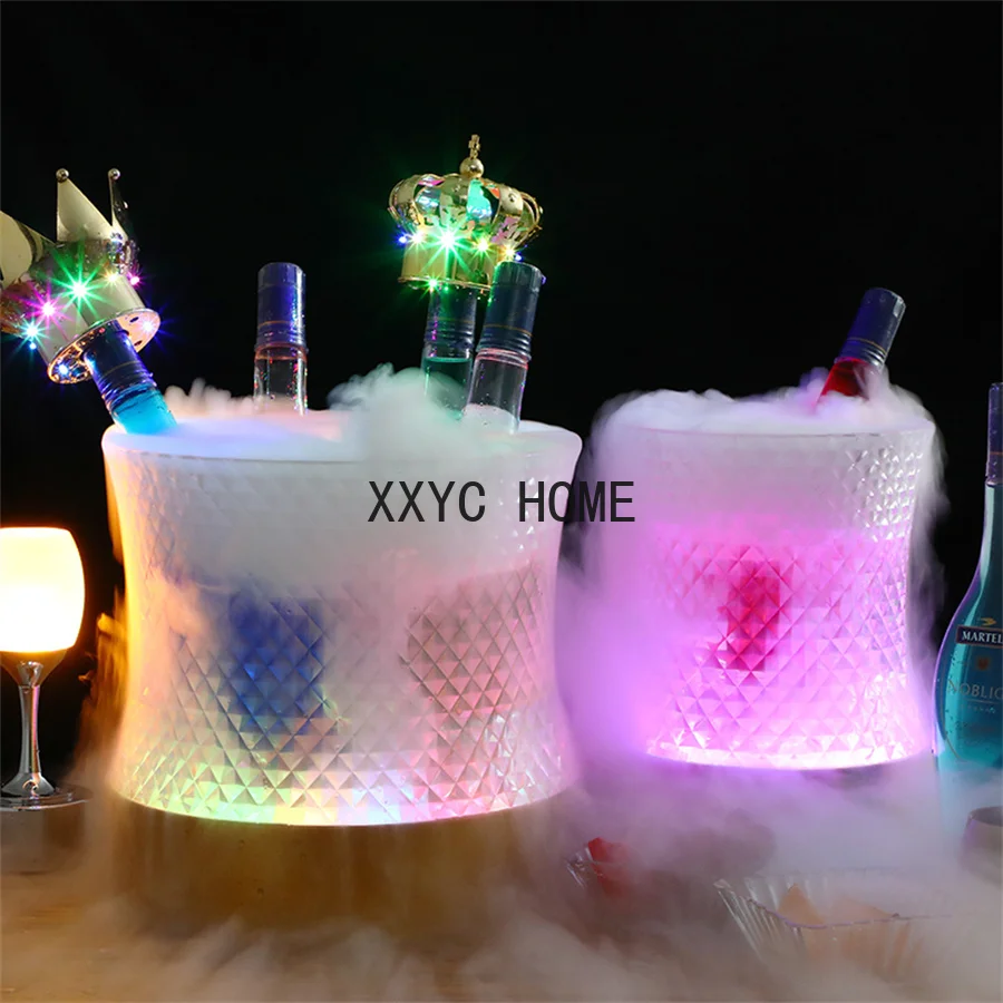 

Waterproof Acrylic LED Ice Bucket Light Up Champagne Beer Wine Bucket Holder Bars Nightclubs Bars Nightclub Bar Party Decor