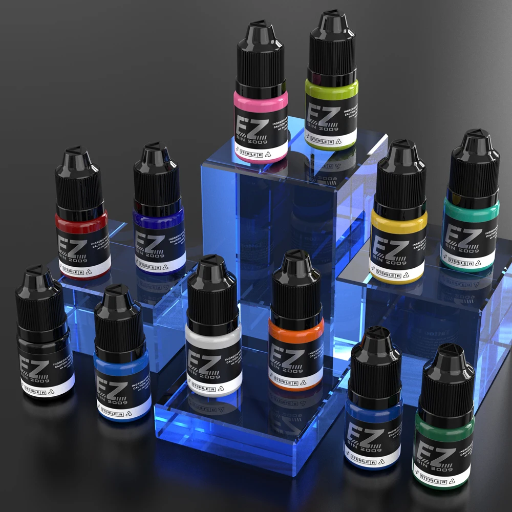 EZ Tattoo INK 25 Colors  1/2 oz 15ml/Bottle Tattoo Inks Pigment Kit for 3D Makeup Beauty Skin Body Art 6
