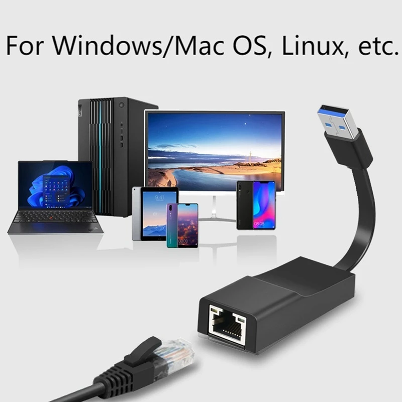 USB 3.0 ̴  Ʈũ ī, USB 3.0 To RJ45 2500Mbps LAN ͳ ̺ (Windows/Mac OS, Linux )