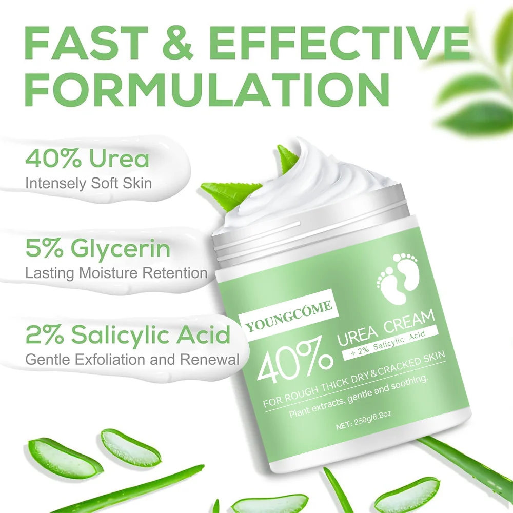 8.8oz 40% Urea Foot Hand Care Cream Used for Heel Care, Deeply Moisturizing and Nourishing Your Dry Rough Skin foot cream