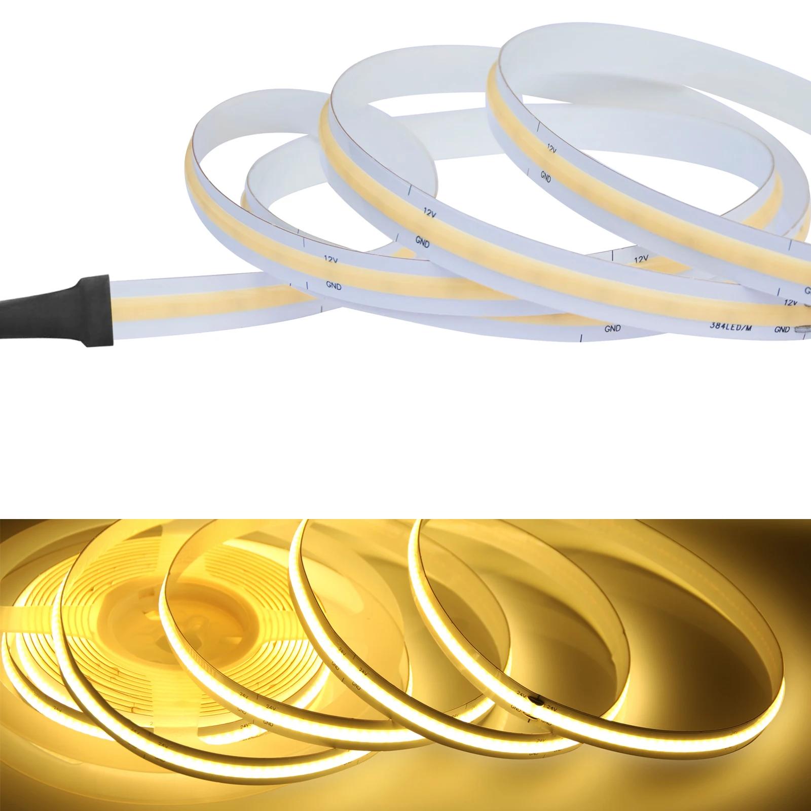 Super Thin LED Strip 320 LEDs/m Soft Flexible DC 5V/12V Light Bar Warm Cold White for Decor Lighting 3000K 4000K 6000K daylight led strip LED Strips