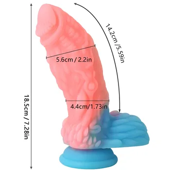 Silicone Realistic Dildo Strong Suction Cup Dildo Prostate Massager Large Butt Plug Dragon Anal Sex Toys for Women Thick Dildo 5