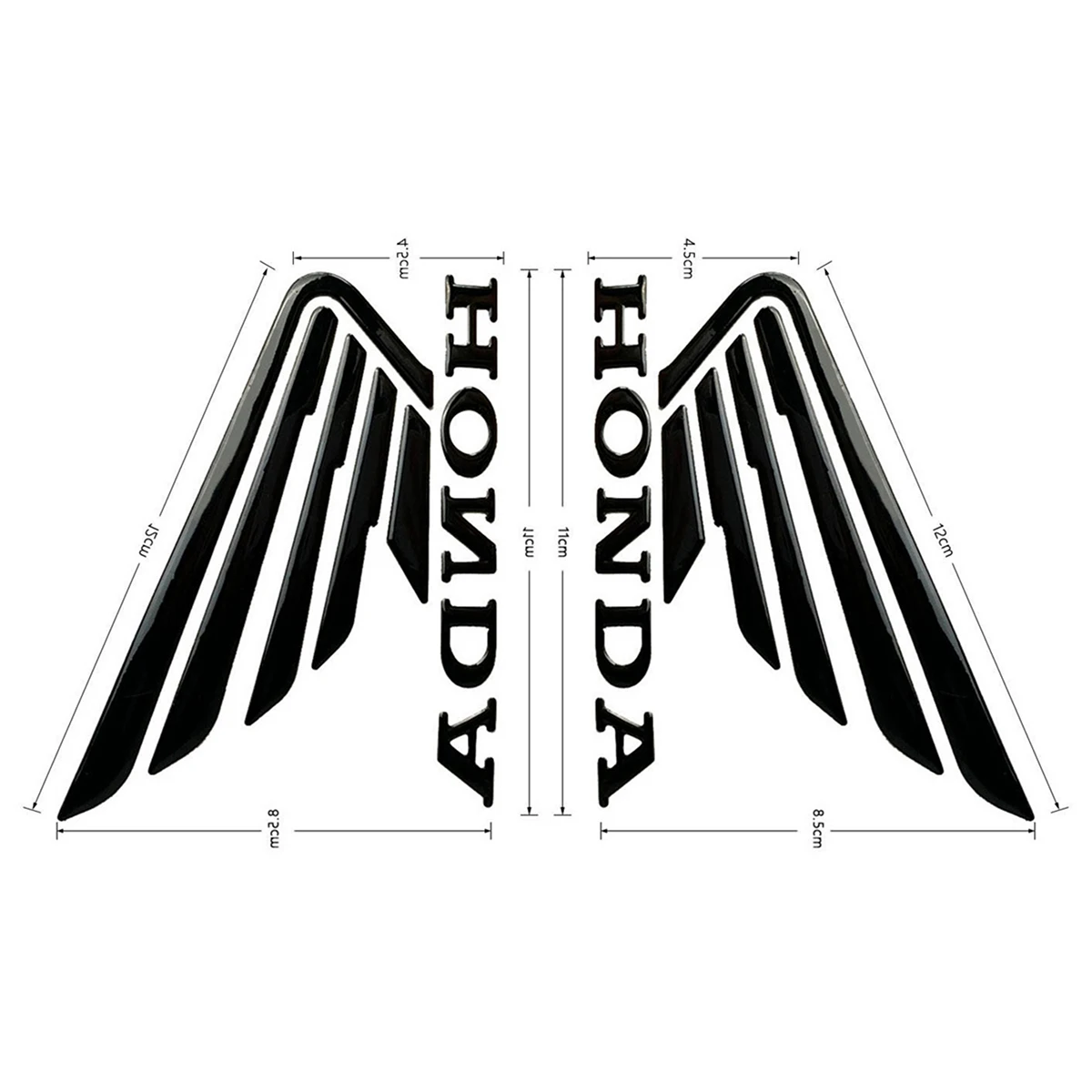 3D Honda Sticker Logo Tank Wing Decal
