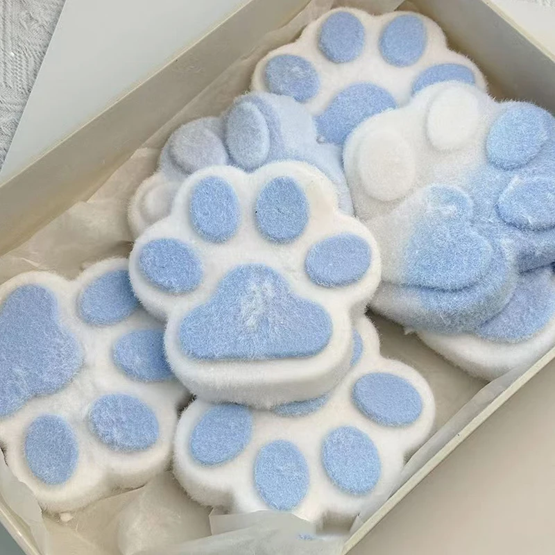1PC Soft Sticky Stress Relief Relax Toys Extra Large Plush Squeeze Cat Paw Slow Rebound Toy Pinching Cat Paw Decompressing Props 4