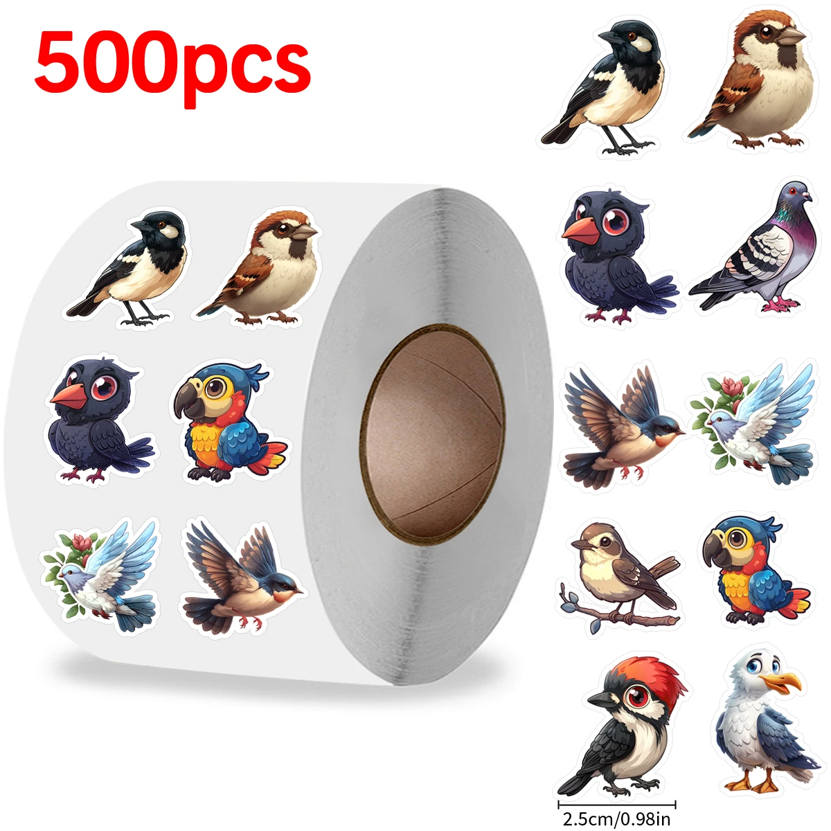 Animal Stickers Cartoon Sticker Cartoon Stickers 500pcs Zoo Cartoon Animals Cartoon Police Car Airplane Roll Stickers Reward Stickers Children's Toy