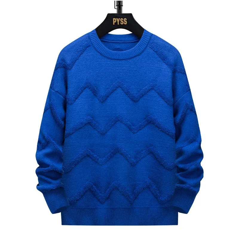 Plus Size Fashion Men Winter Knitted Sweaters Outwear Casual Sweaters O-Neck Pullovers Male Loose Pullovers Clothing 7XL 6XL 5XL 6