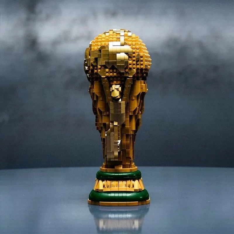 2842피스 에디션 축구 트로피 빌딩 블록 세트 (43020 성인용) 월드 스포츠 축구 홈 오피스 장식 브릭 장난감 (어린이용)