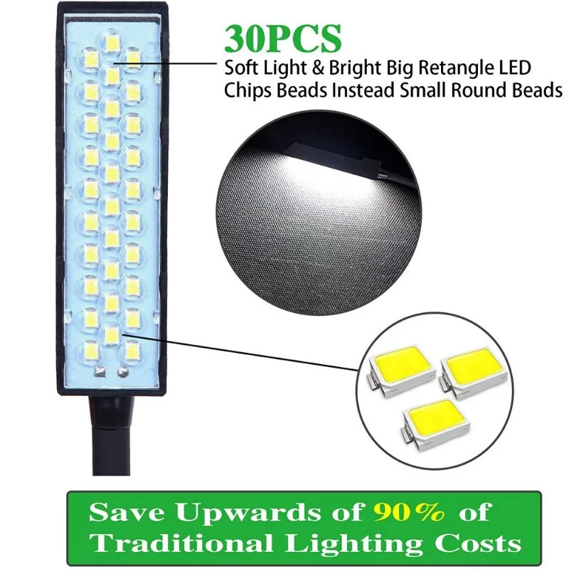 Industriële Verlichting Naaimachine Led-Lampjes Dimbaar Multifunctionele Werklamp Magnetisch Naailicht Voor Draaibanken Boorpersen