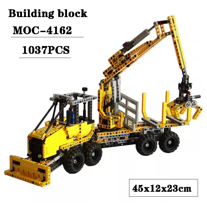 

Building Block MOC-4162 Engineering Truck Model 1037PCS Adult Children's Puzzle Education Birthday Christmas Toy Gift Ornaments