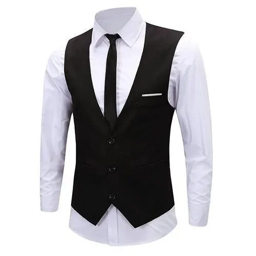 Three Button Suit Waistcoat Suit Vest