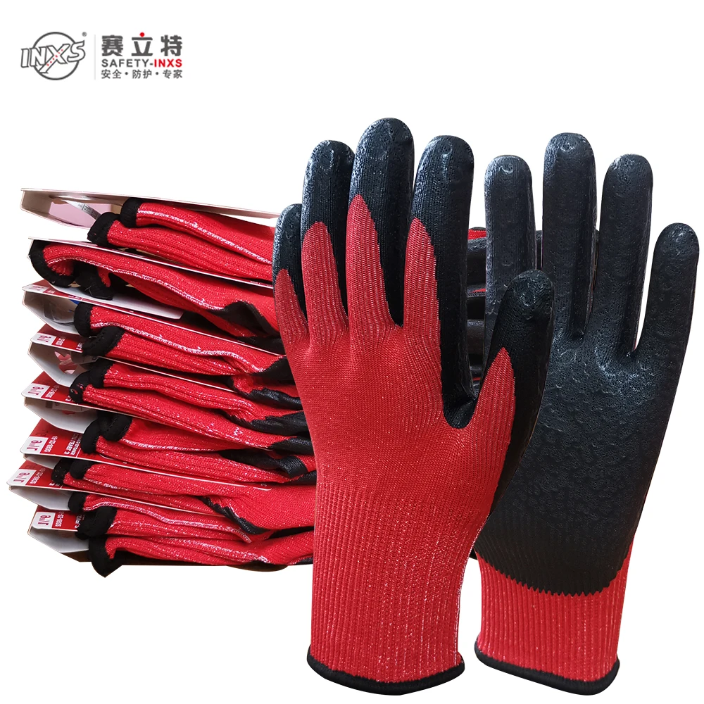 

Nitrile CE ANSI A3 Anti Cut Resistant Proof Glass Handling Butcher Safety Work Gloves Thick And Wear-resistant Can Touch screen