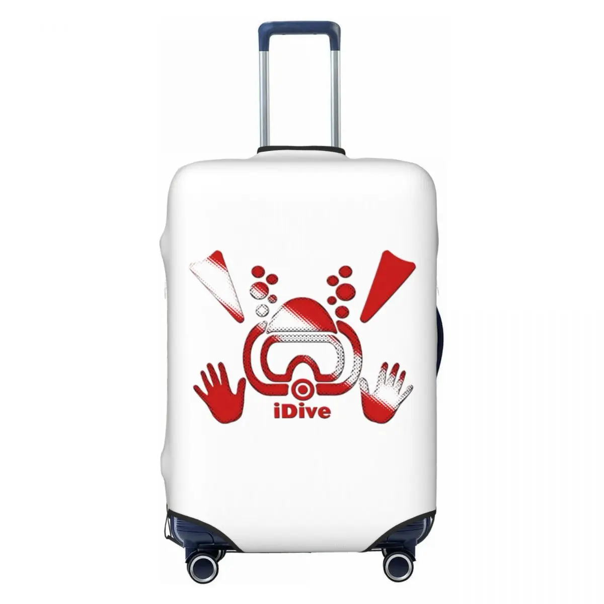 IDive Dive Flag Scuba Diving Luggage Cover Funny Diver Suitcase Protector Covers Suit For 18-32 inch