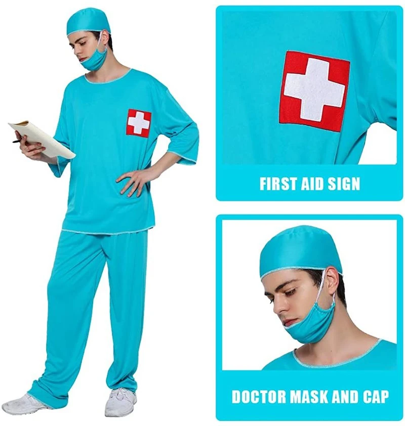 Surgeon Halloween Costume 2022 2022 Adult Cheap Comfortable Doctor Suit Halloween Costume Mens Cosplay Surgeon Clothes Carnival Easter Purim Fancy Dress Aliexpress