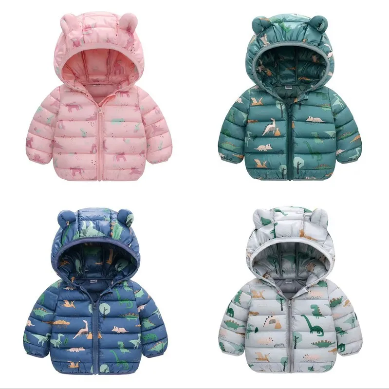 

Children's wear children eiderdown coat of new fund 2023 autumn winters is brief paragraph boy girl child thickening coat