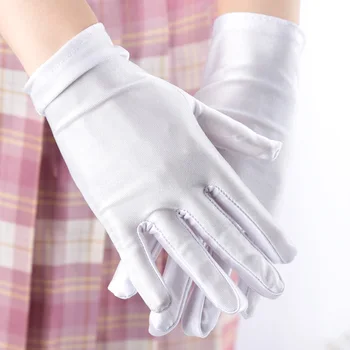 여성용 얇은 통기성 자외선 차단 장갑, 햇빛 차단, 스트레치 드라이빙 주얼리, 행사, 풀 핑거 짧은 장갑, 용수철 여름 상품 이미지