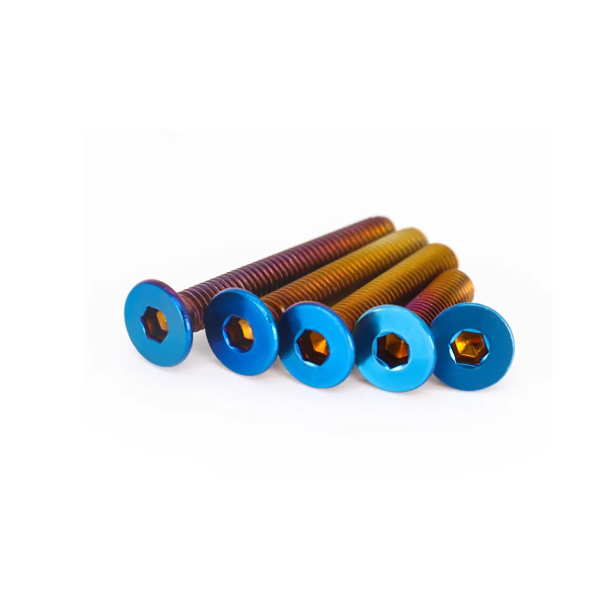 Stainless Steel Countersunk Steering Wheel Screw / Colored Bolt / Titanium Blue