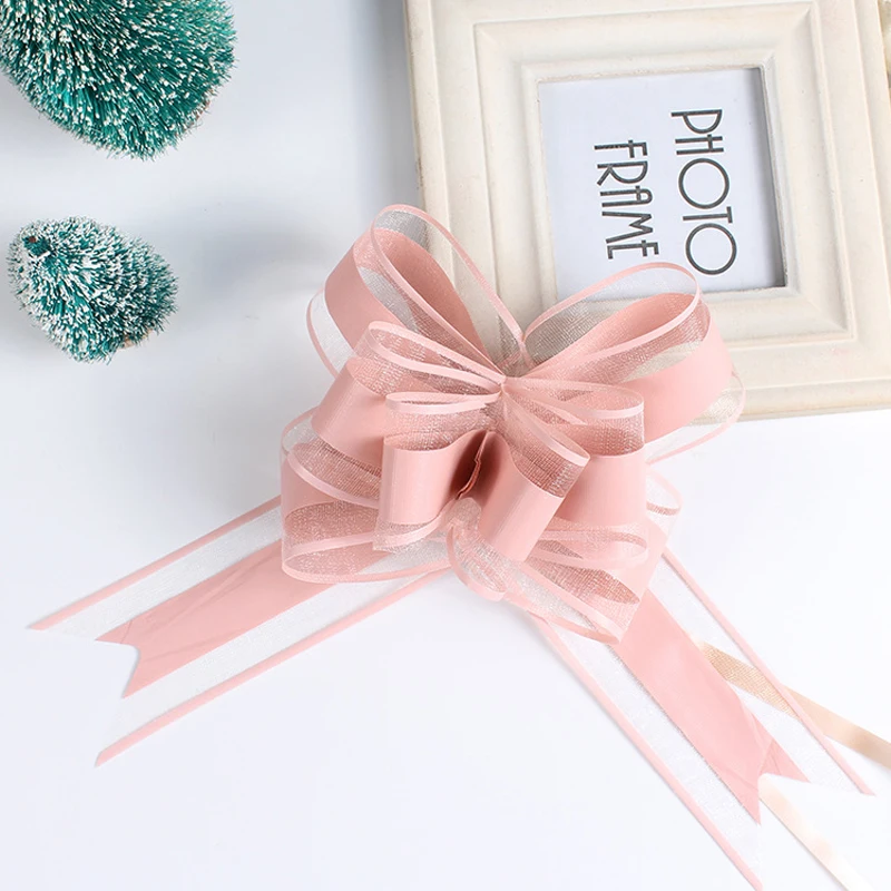 30MM PULL BOWS Wedding Car Gift Wrap Ribbon Florist Pew Xmas Decorations all