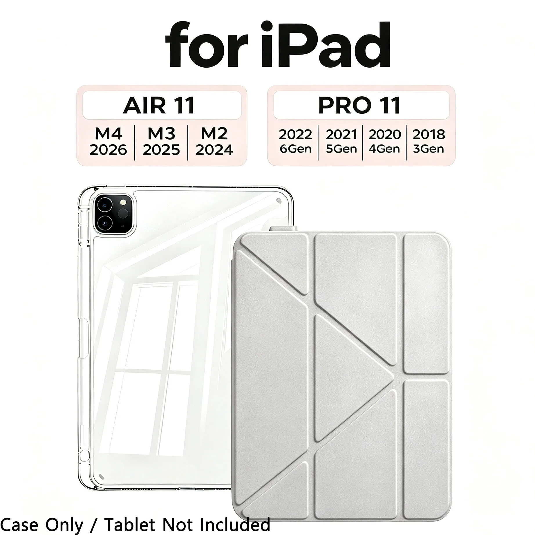 Universal Smart Cover Tablet Case with Versatile Stand and Premium Protection