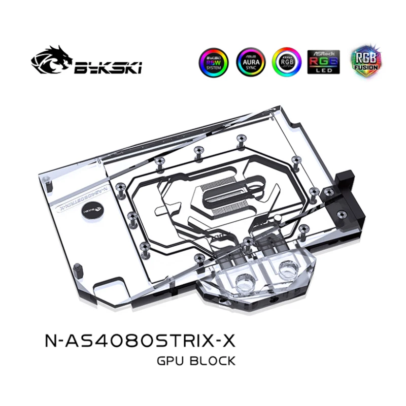 Bykski Water Block for ASUS RTX 4080 Super ROG STRIX / TUF GAMING