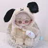 20cm Doll Clothes Shark Hoodies Cartoon Animal Coat Cotton Stuffed Dolls Lovely Outfit Changing Dressing Game Playing House Gift 3
