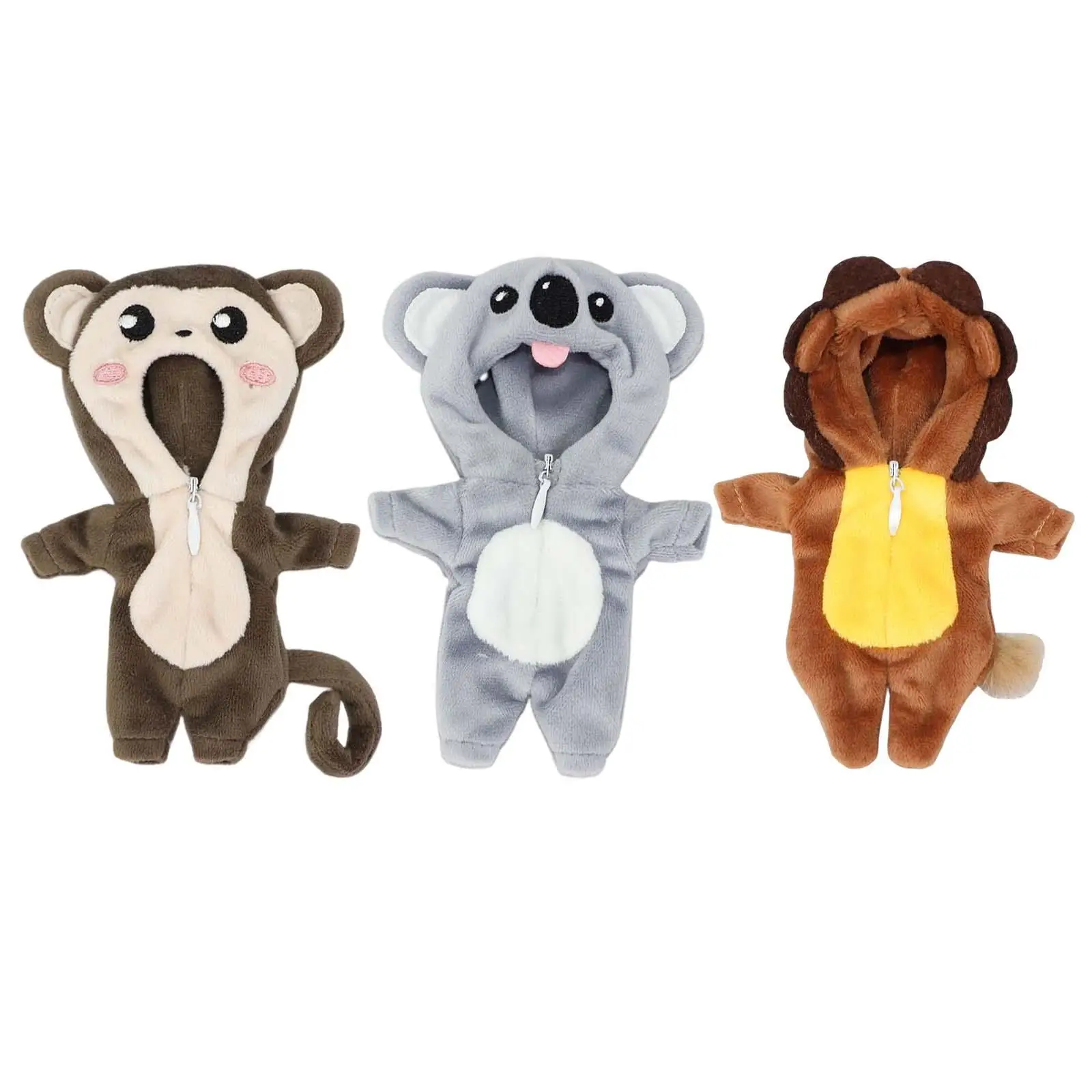 

Одежда для куклы BJD 1/12, кукла с молнией в форме животного для младенцев Ob11