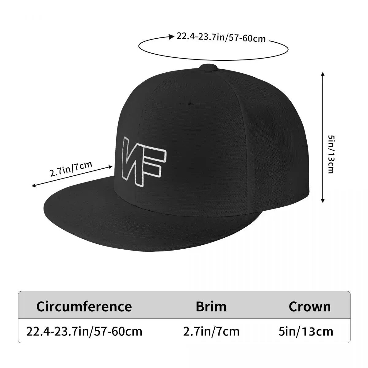 NF Symbol Baseball Cap Wild Ball Hat fashionable dad hat Hats For Men Women's