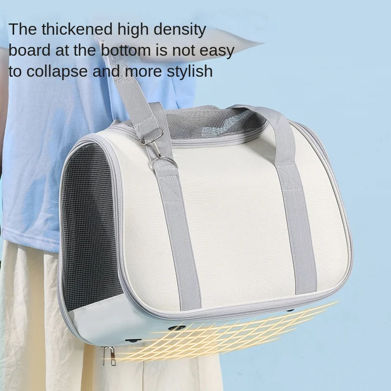 Pet Carrier Bag Pet Bag Pet Outing Portable Cat Dogs Handbag Summer Breathable Carrier Travel Puppy Kitten Single Shoulder Bag Pet Carrying Bag Supplie