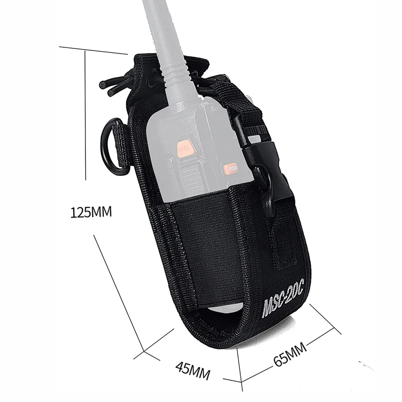 MSC-20C Walkie Talkie Bag Case Pouch for Baofeng UV-5R BF-888S Two Way Ham Radio