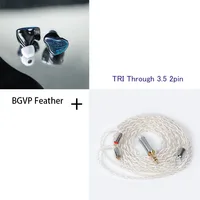 BGVP Feather 4BA+1DD Armature Hybrid Driver HiFi Earphone IEM 1