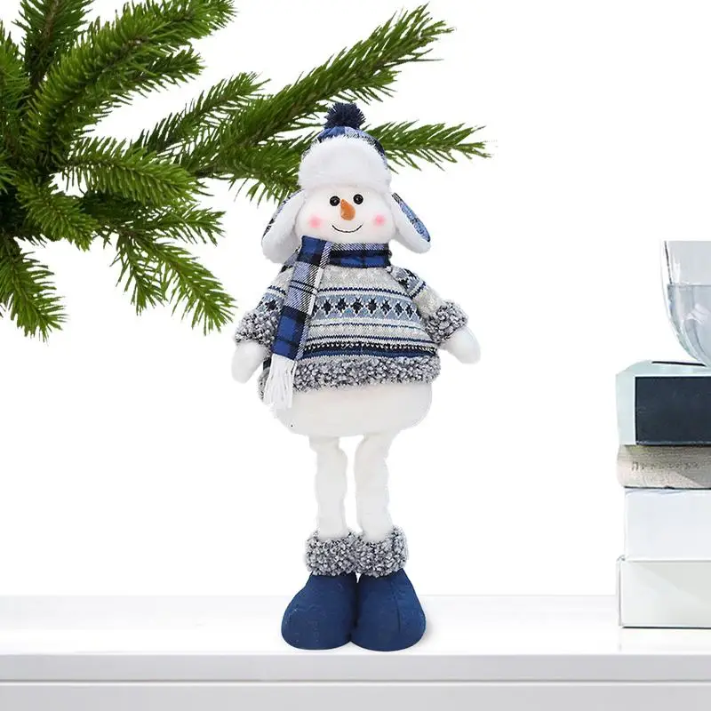 

Christmas Snowman Plush Doll Ornaments Snowman Doll Figures Plush Toys Christmas Decoration Figures For Bedroom Living Room