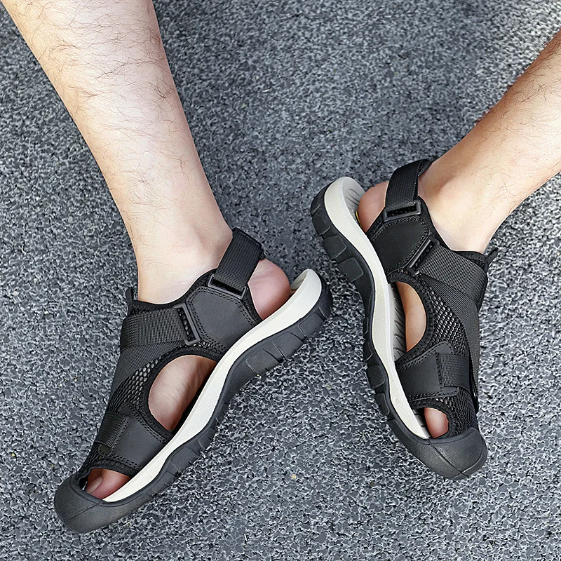 Men's Casual Beach Sandals With Breathable Quick-dry Soft Sole_voghion.com