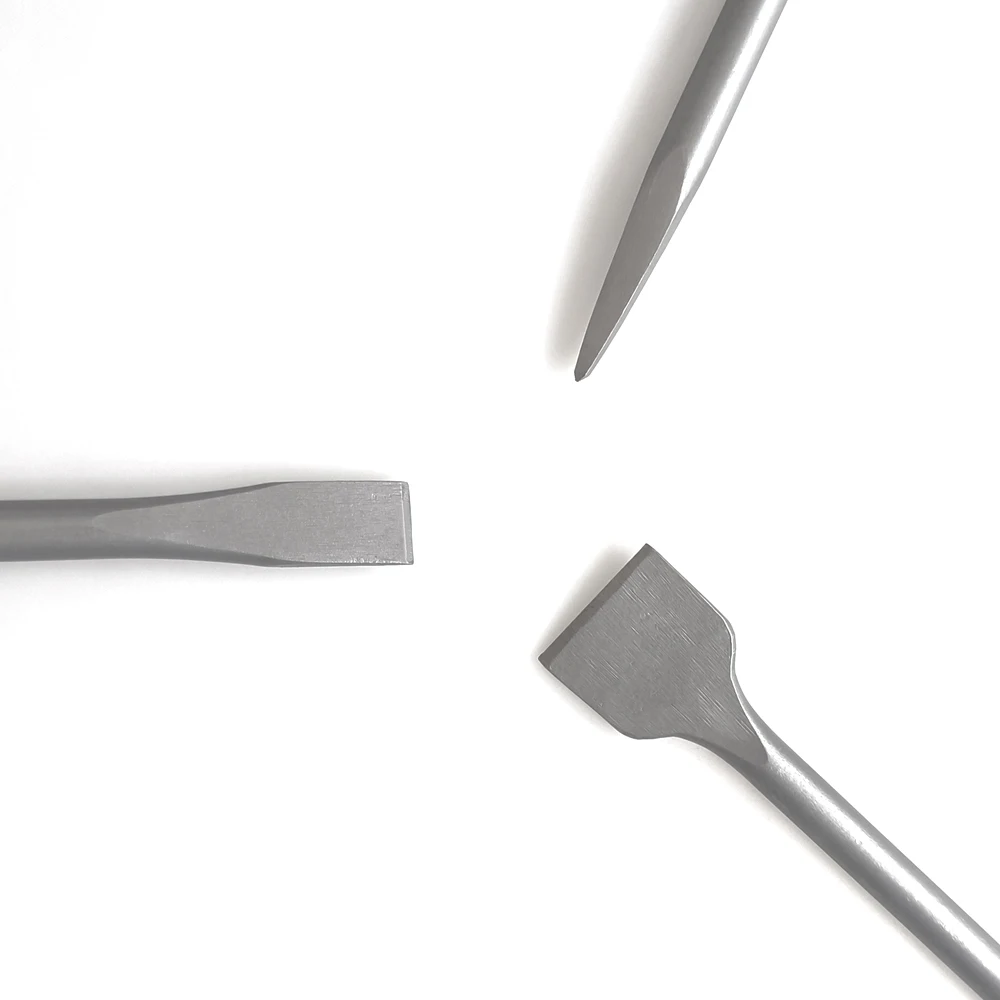 3PCS 치즐 세트 SDS 플러스 생크 전기 해머 드릴 비트 포인트 그루브 플랫 치즐 벽돌 도구 콘크리트 벽돌 벽 바위