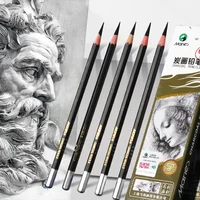 12pcs Marie's Charcoal Pencils Set for Drawing, Sketching,Shading,for Artists,Professional - Soft Medium and Hard Tips Blending 1