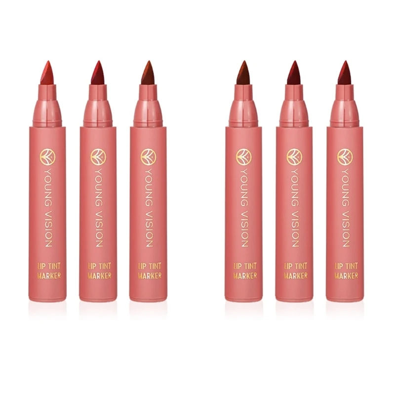 

Q1QD Устойчивая к размазыванию губная помада, увлажняющая губная помада, матовая подводка для губ для женского макияжа, 3 шт.