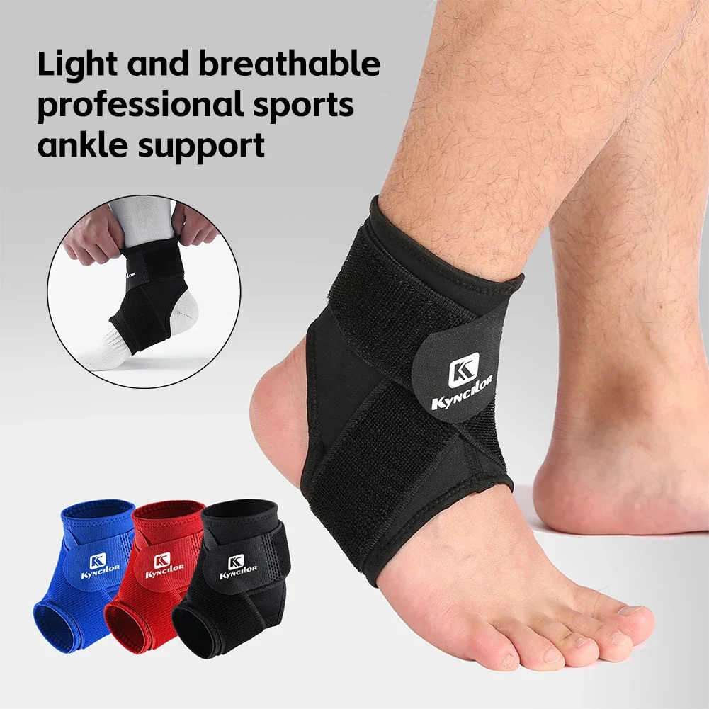 Adjustable Ankle Brace Breathable Comfortable Elastic Ankle Support Sleeve Running Basketball Volleyball Foot Tendon Support