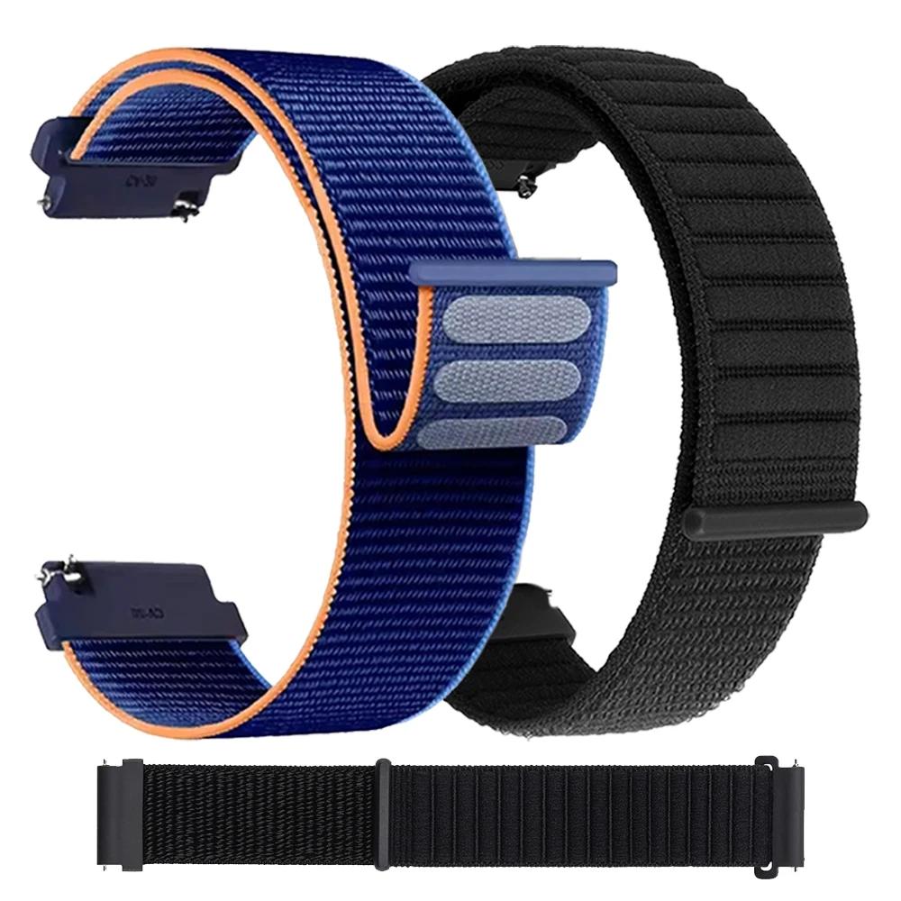 Nylon Wavy Breathable Loop Strap - 20mm/22mm Band Replacement Wrist Bracelet