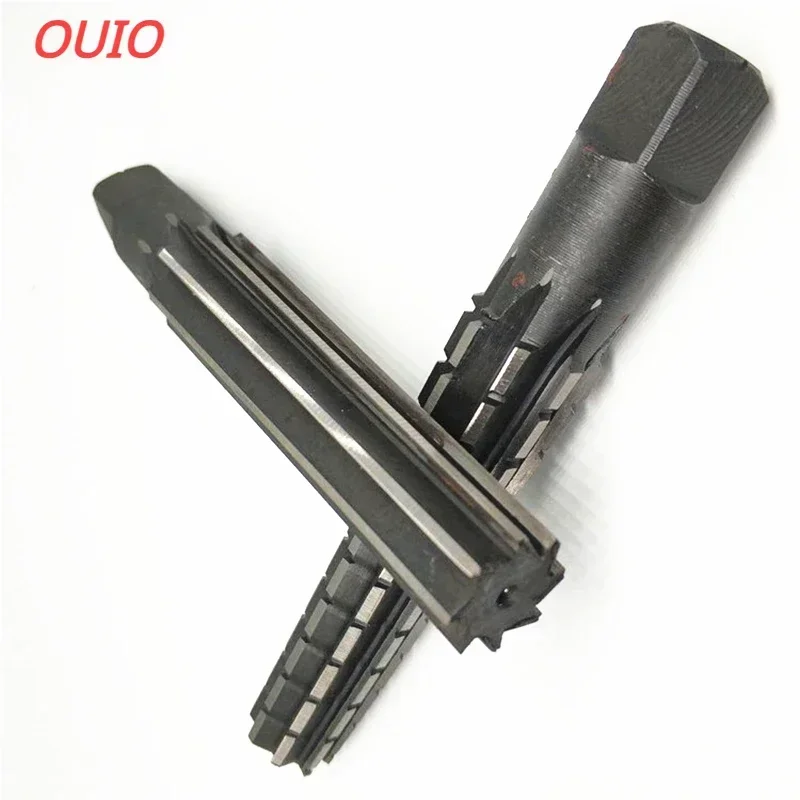 OUIO 2PCS/Set Hand Reamers Set MT0/MT1/MT2/MT3/MT4/MT5 Steel Fine/Rough-Edge Morse Taper Reamer For Milling Finishing Tool