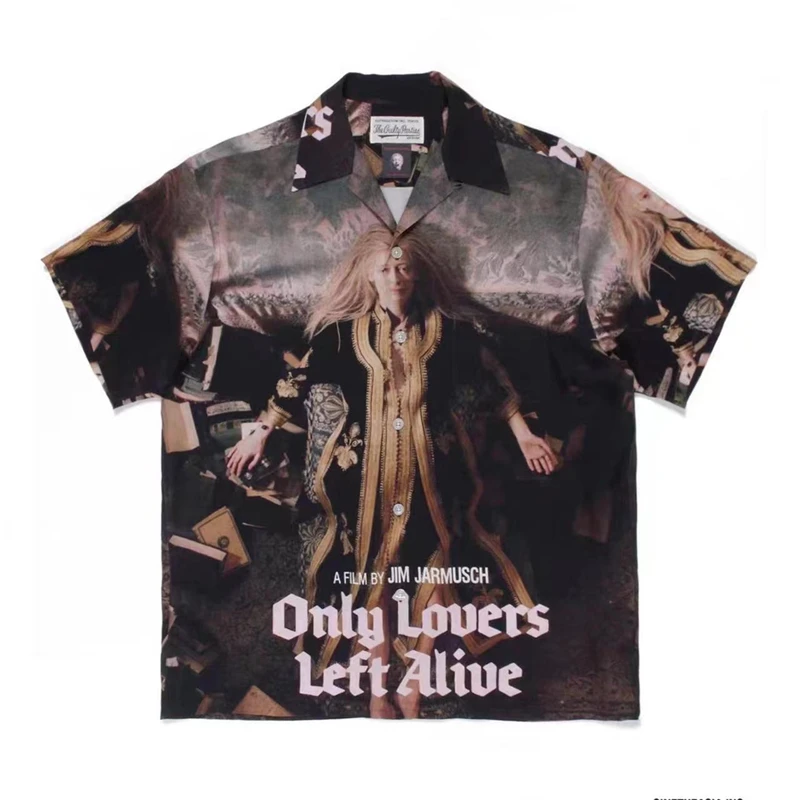 

2023 Summer Style WACKO MARIA Shirt Men Women Hawaiian Shirts Tee Gym