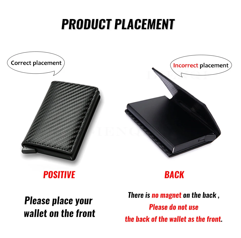 S612a302448444f49b2485c0bb5c23d77G RFID Aluminium Men Wallet Card Holders Purse Carbon Fiber Men Business Slim Thin Smart Wallet Credit Cardholder Case Note Holder Mallzona