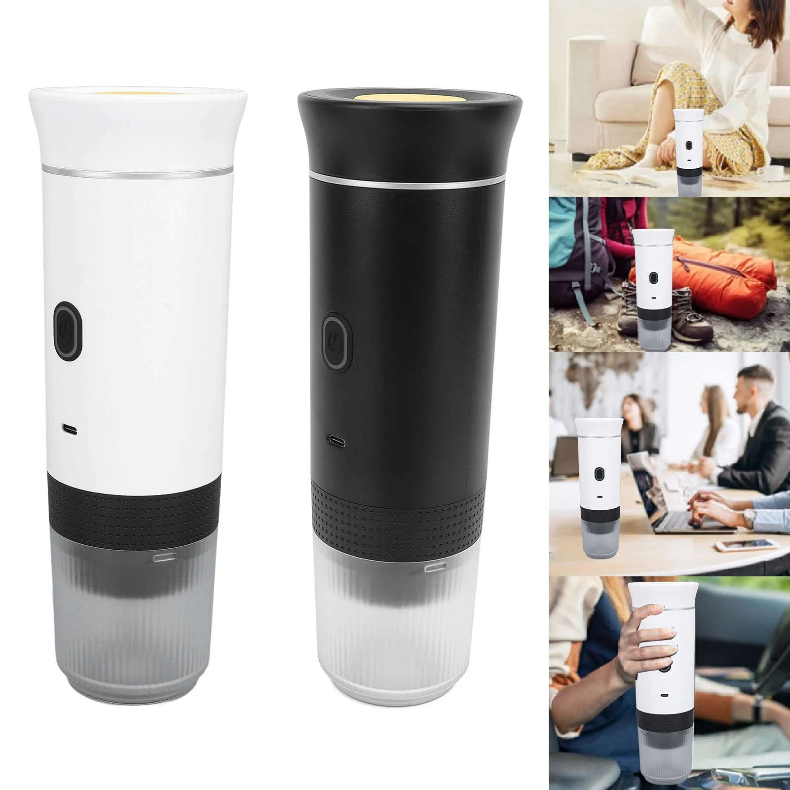 Portable Coffee Machine Portable Coffee Maker Rechargeable Electric Handheld Car Machine for Travel Household