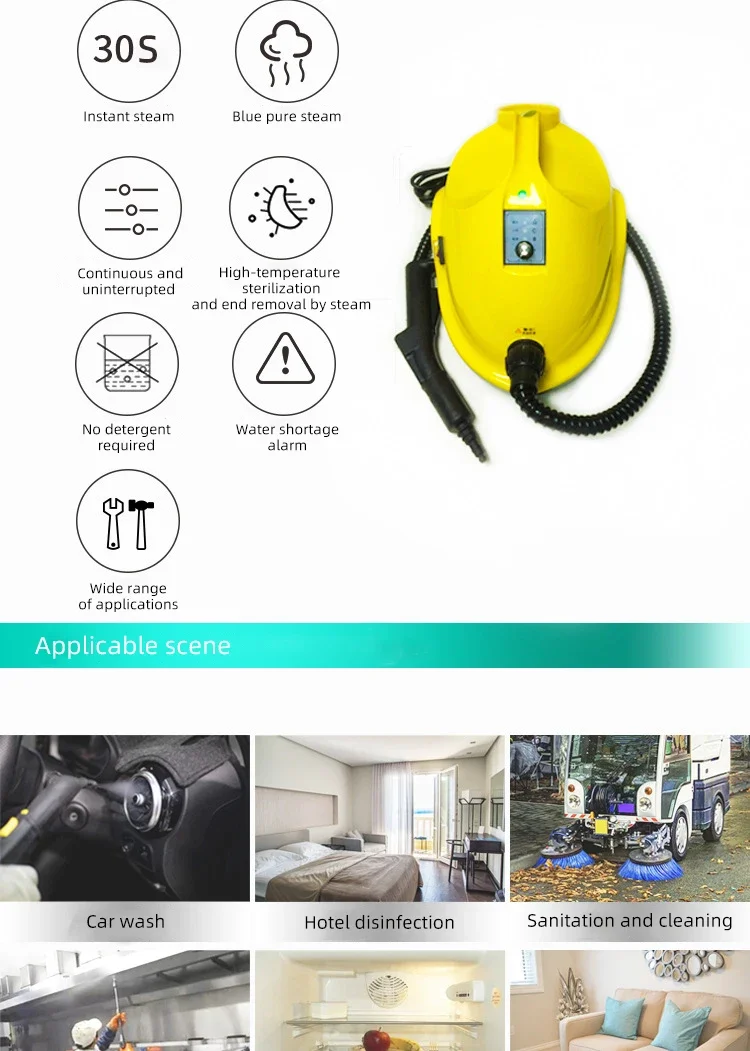 220V Steam Cleaner Portable Handheld Steamer Household Carpet Cleaner Car Steam Cleaner Machine 4