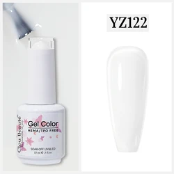 Clou Beaute Gel Nail Polish in Vibrant Shades - HEMA/TPO FREE UV Gel Lacquer (YZ122 Milky white)